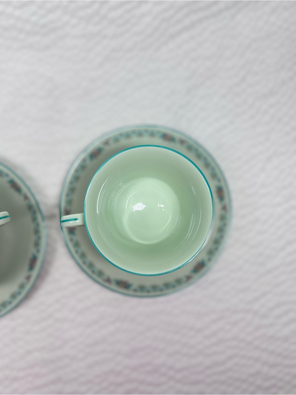 Vintage Noritake Paradise Green 8223 Tea Set Cups Sugar Creamer Japan - Picture 6 of 13